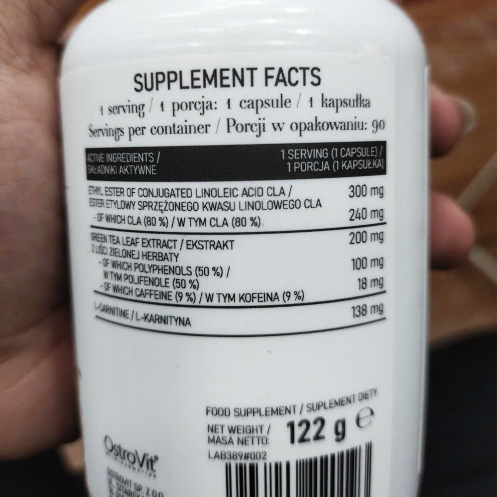 Ostrovit CLA + Green tea + L-Carnitine (90 viên)