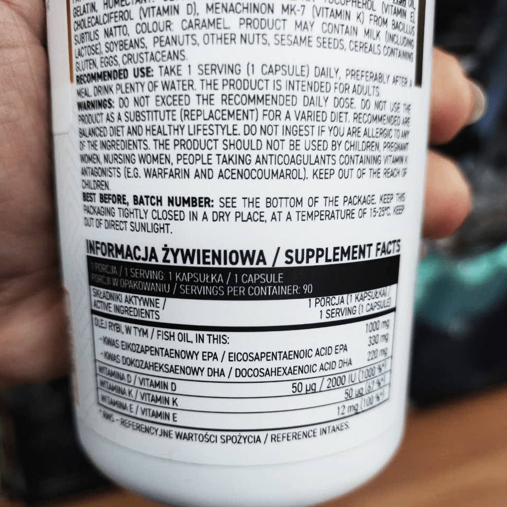 Ostrovit Omega-3 D3+K2 (90 viên)