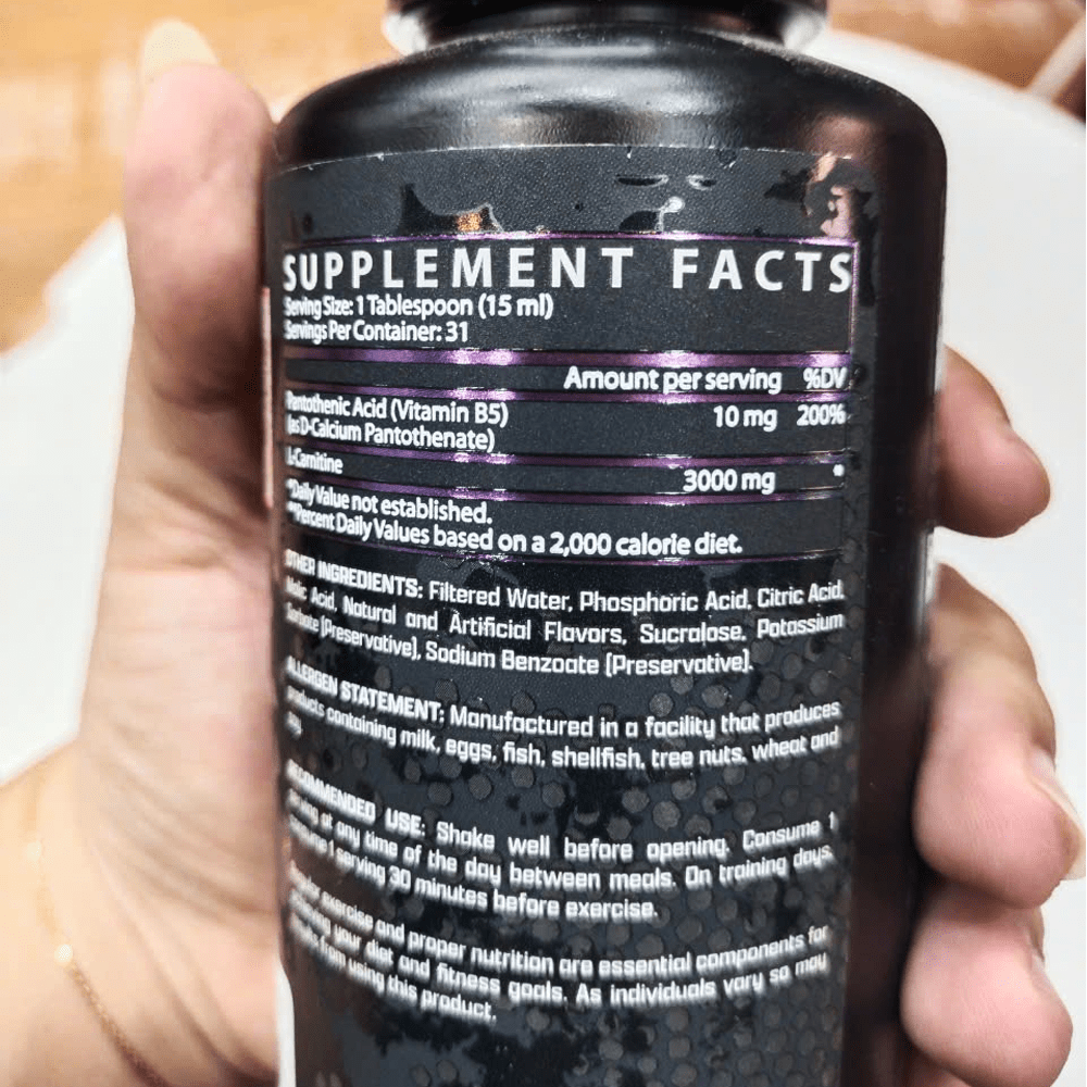 Nutrex Liquid Carnitine 3000 (31 lần sử dụng)