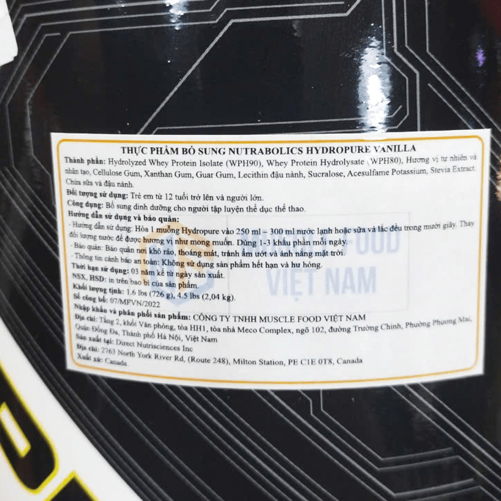 NutraBolics Hydropure 4.5Lbs