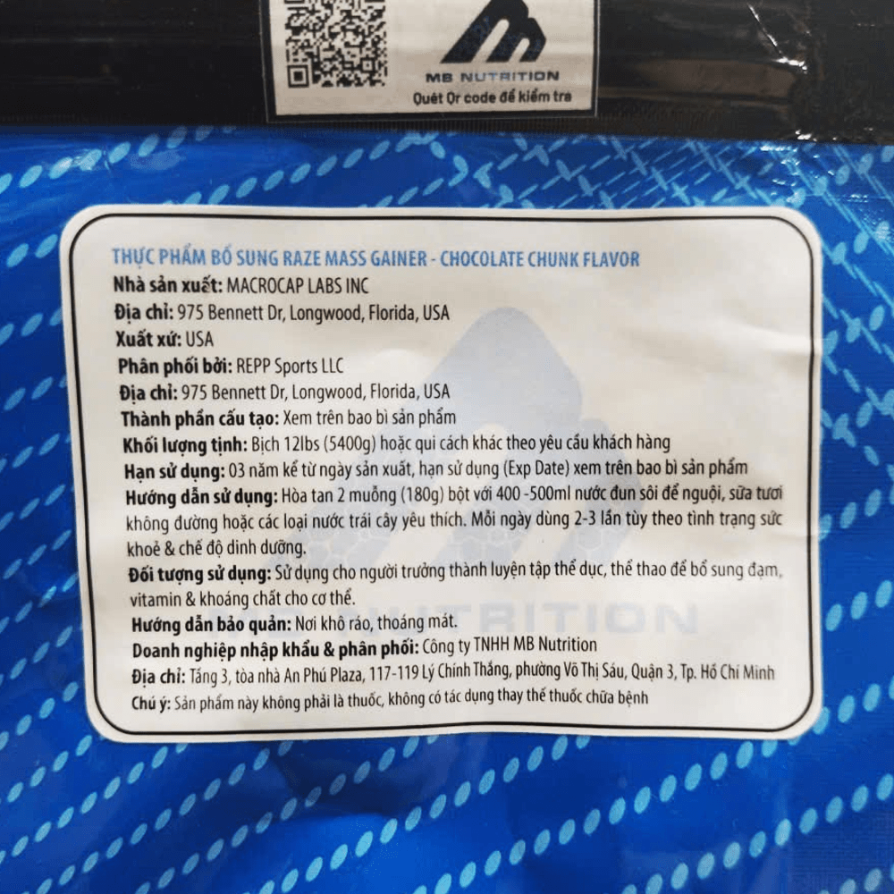Raze Mass Gainer 12Lbs (5.4kg)