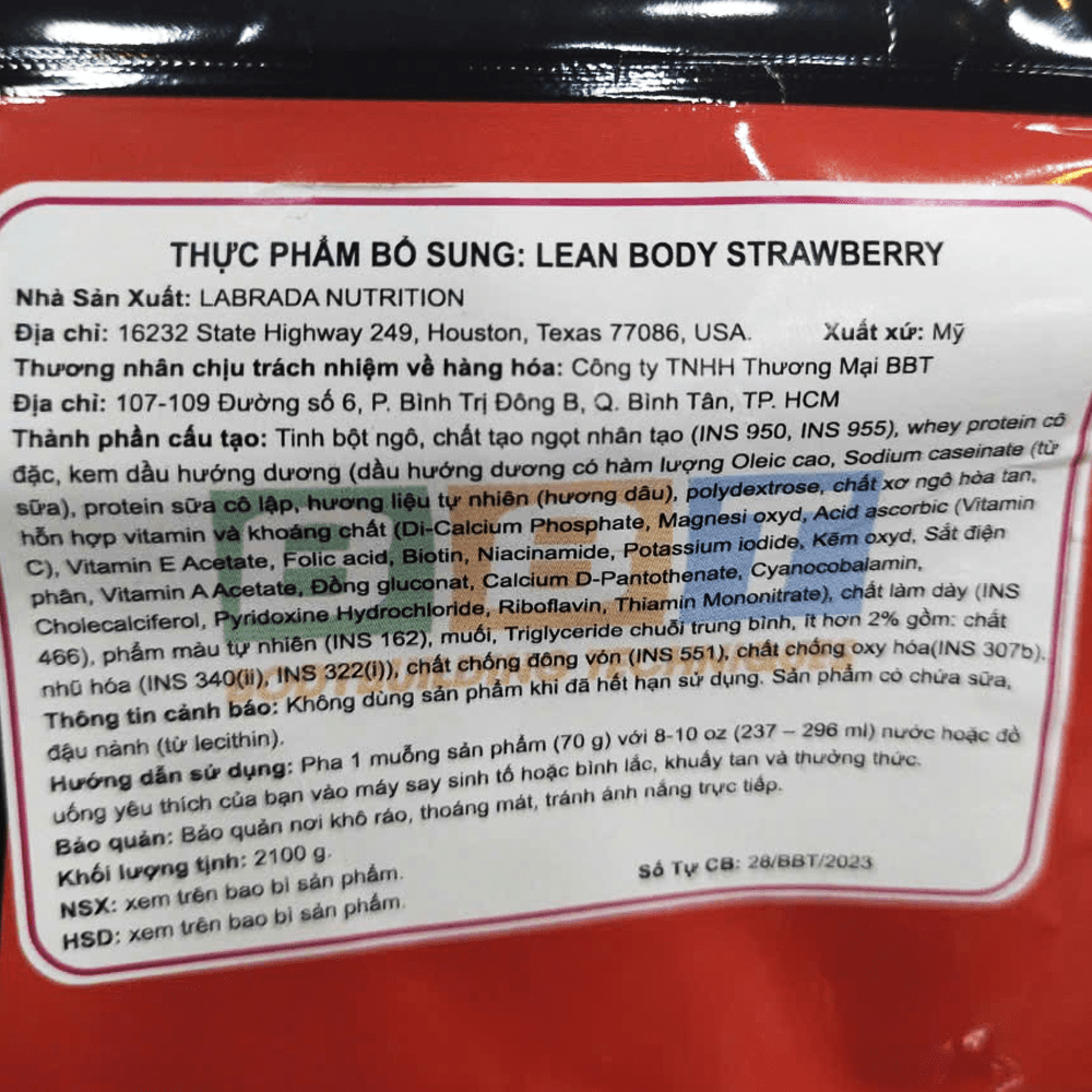 Labrada Lean Body 4.6Lbs (2.1kg)