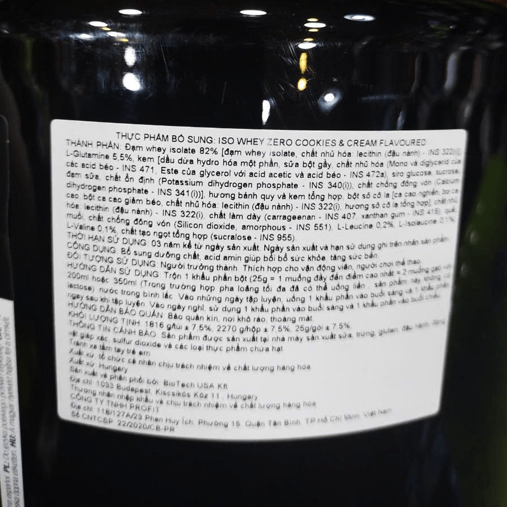 ISO Whey Zero 5Lbs (2.3kg)