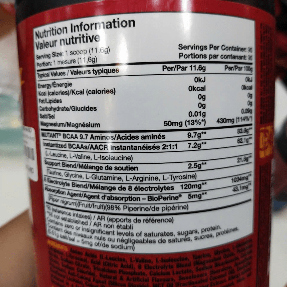 [ THANH LÝ ] Mutant BCAA 9.7 (30 lần dùng)