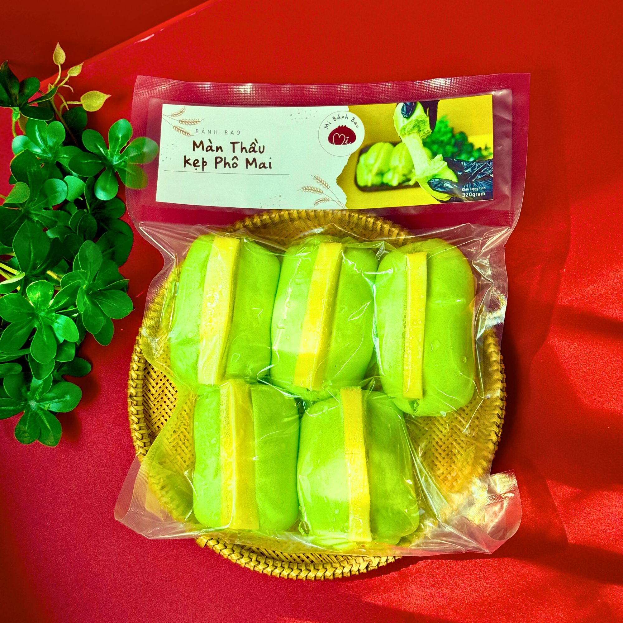 Màn Thầu Kẹp Phô Mai (Gói 5 Cái)