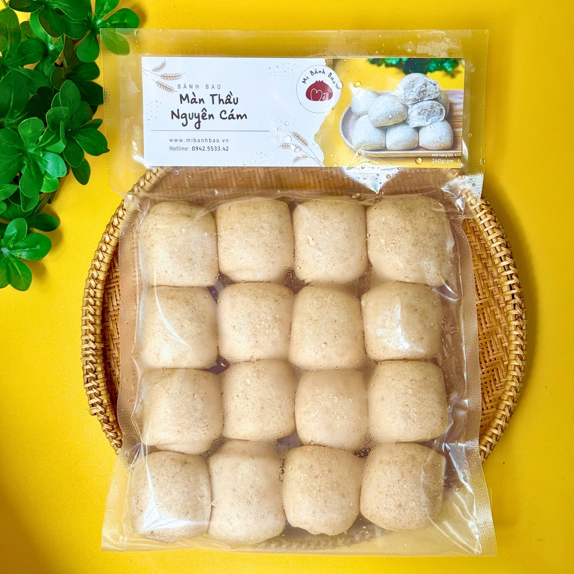 Màn Thầu Nguyên Cám (Gói 16 cái)