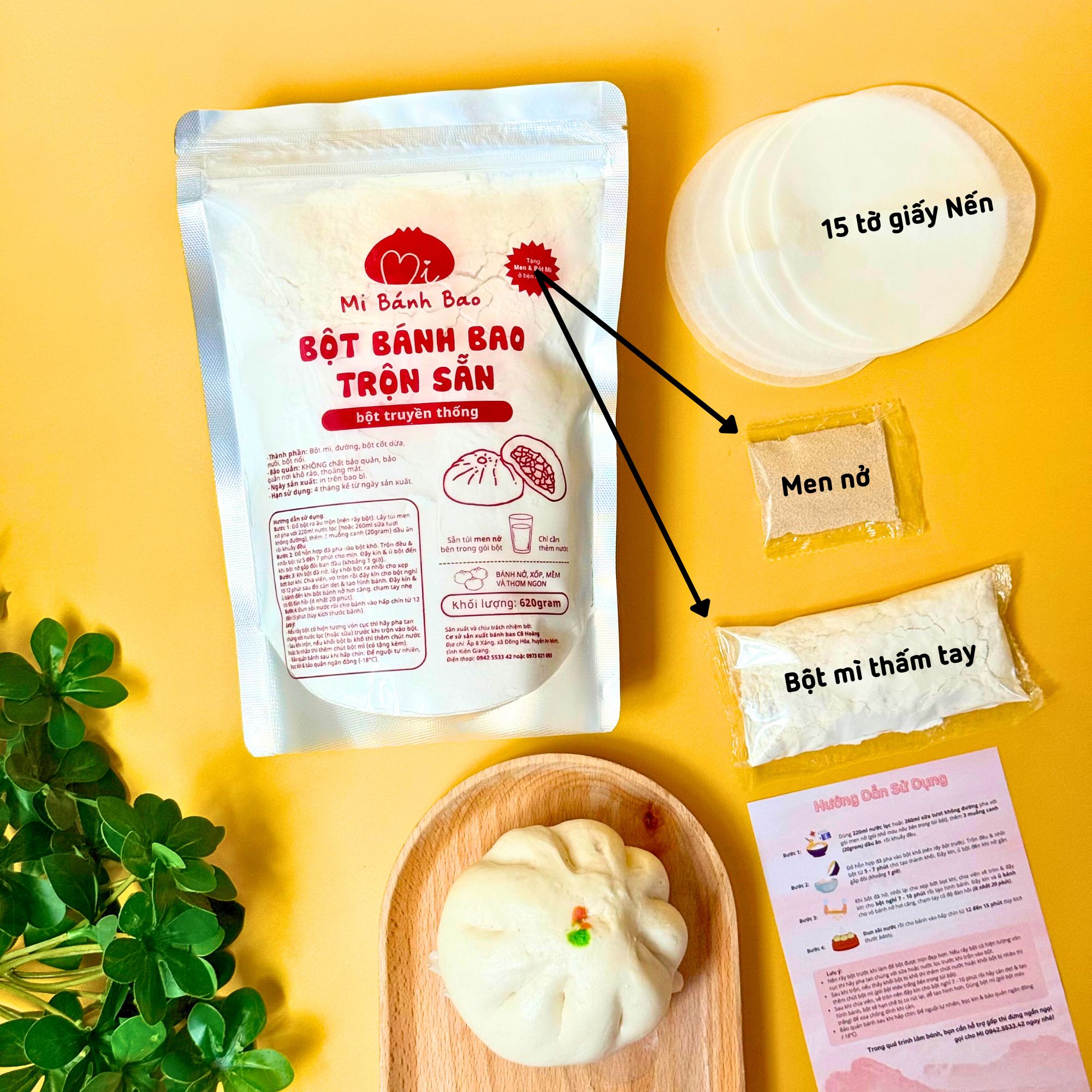 BỘT MÌ TRUYỀN THỐNG pha sẵn 620gram