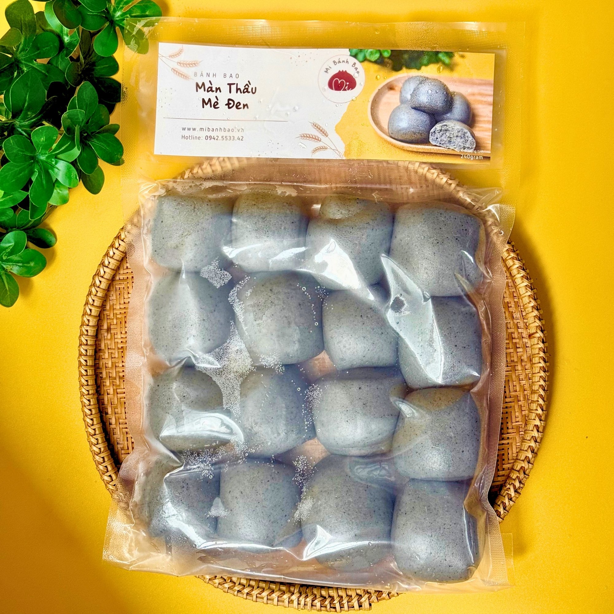 Màn Thầu Mè Đen (Gói 16 cái)