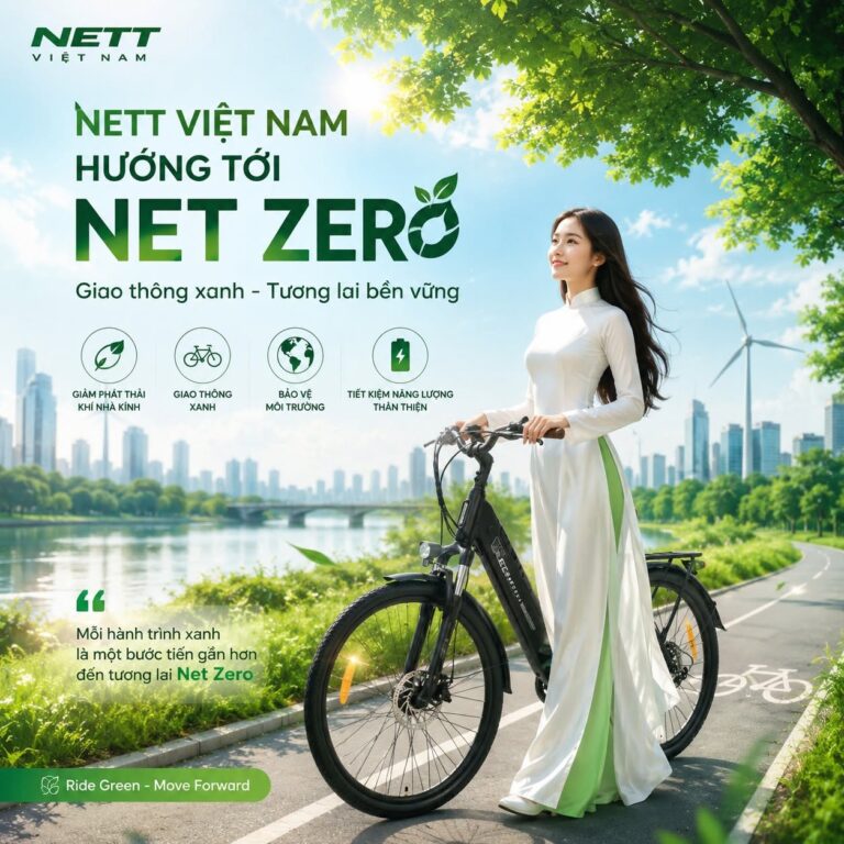 XE ĐẠP TRỢ LỰC ĐIỆN NETT VIỆT NAM – ĐỒNG HÀNH CÙNG HÀNH TRÌNH NET ZERO