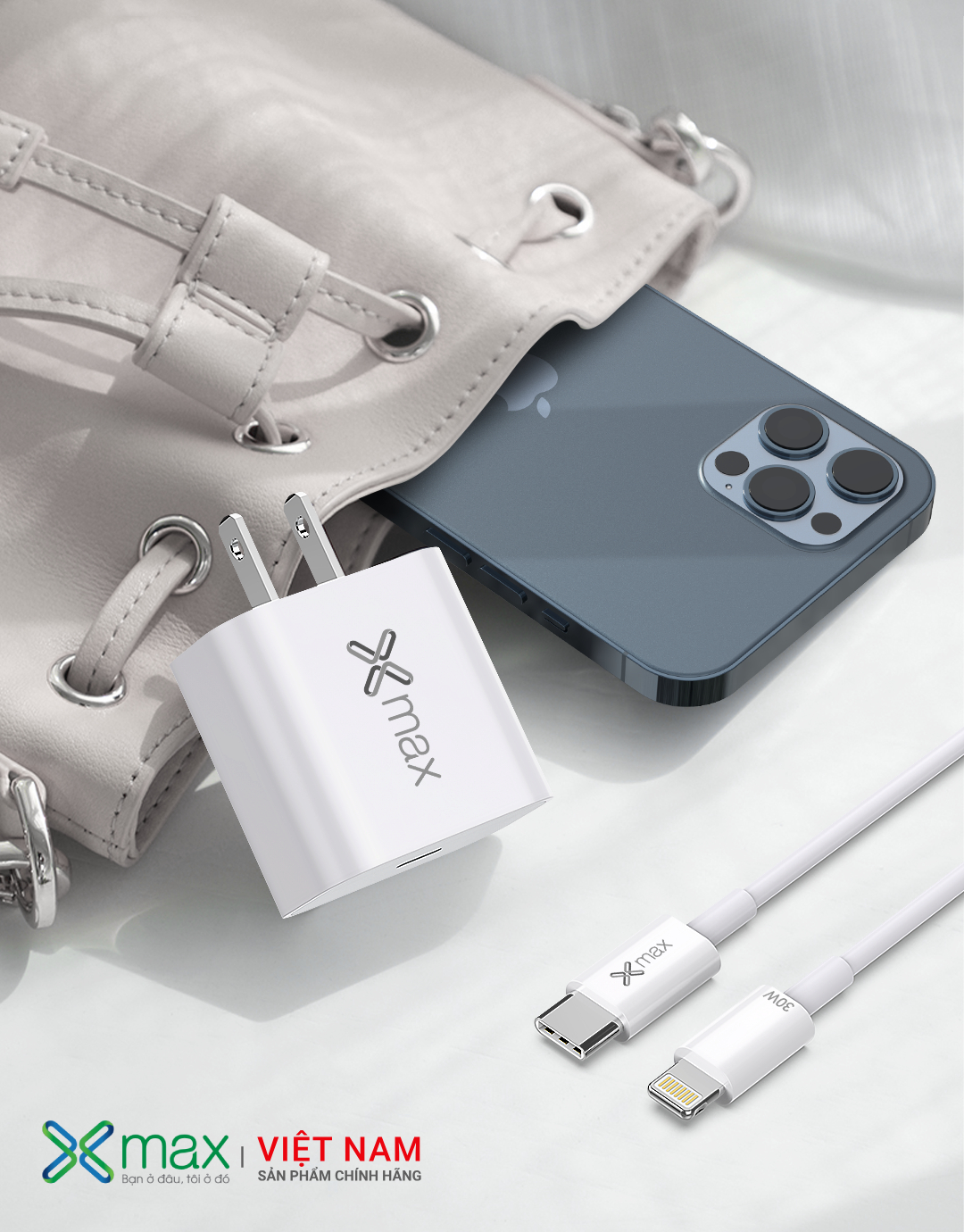 Combo sạc nhanh 20W PD+QC3.0 XMAX XWFPD01