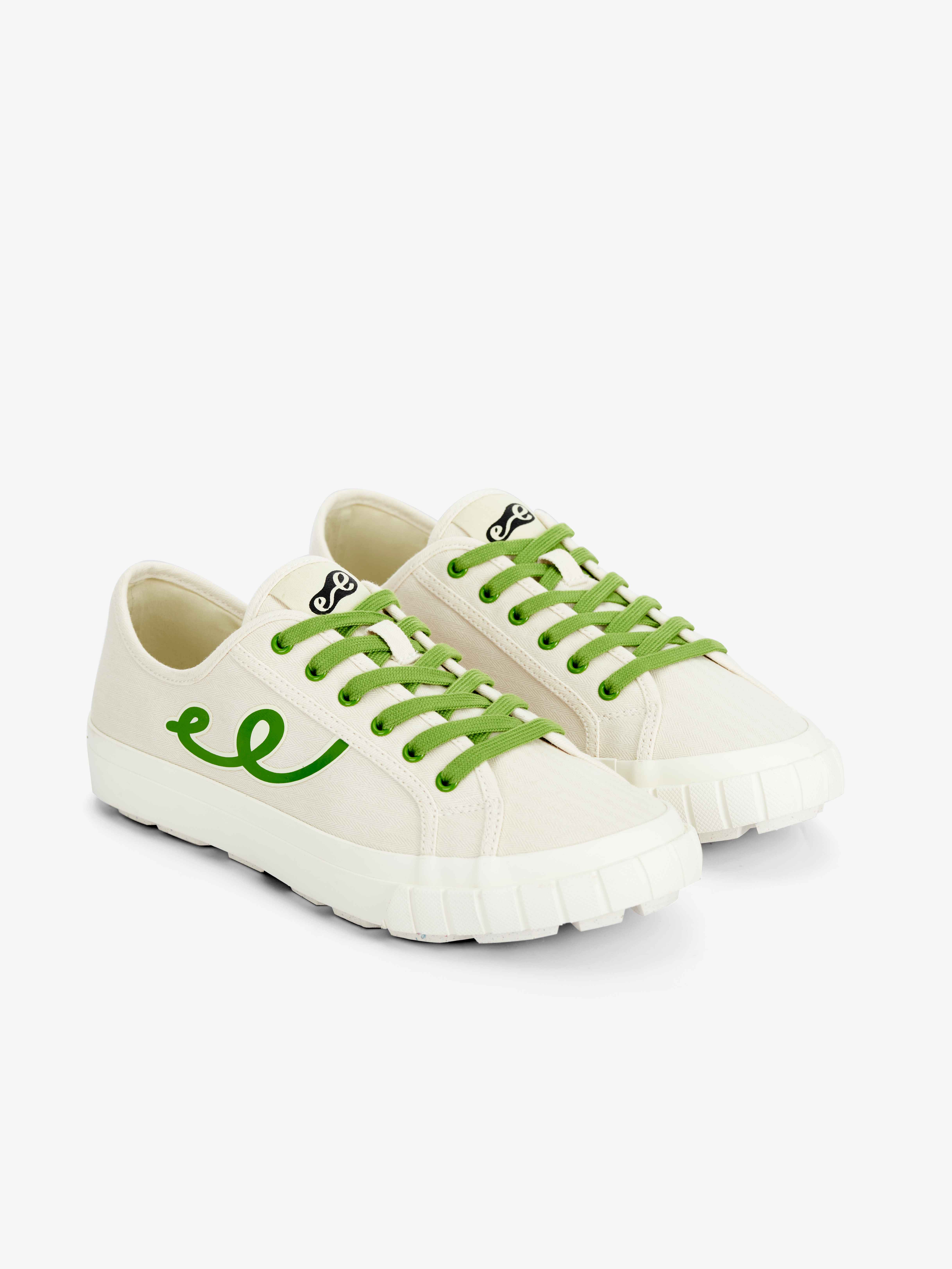 GEN E COLLECTION LOW TOP - VANILLA / GREEN - MEN