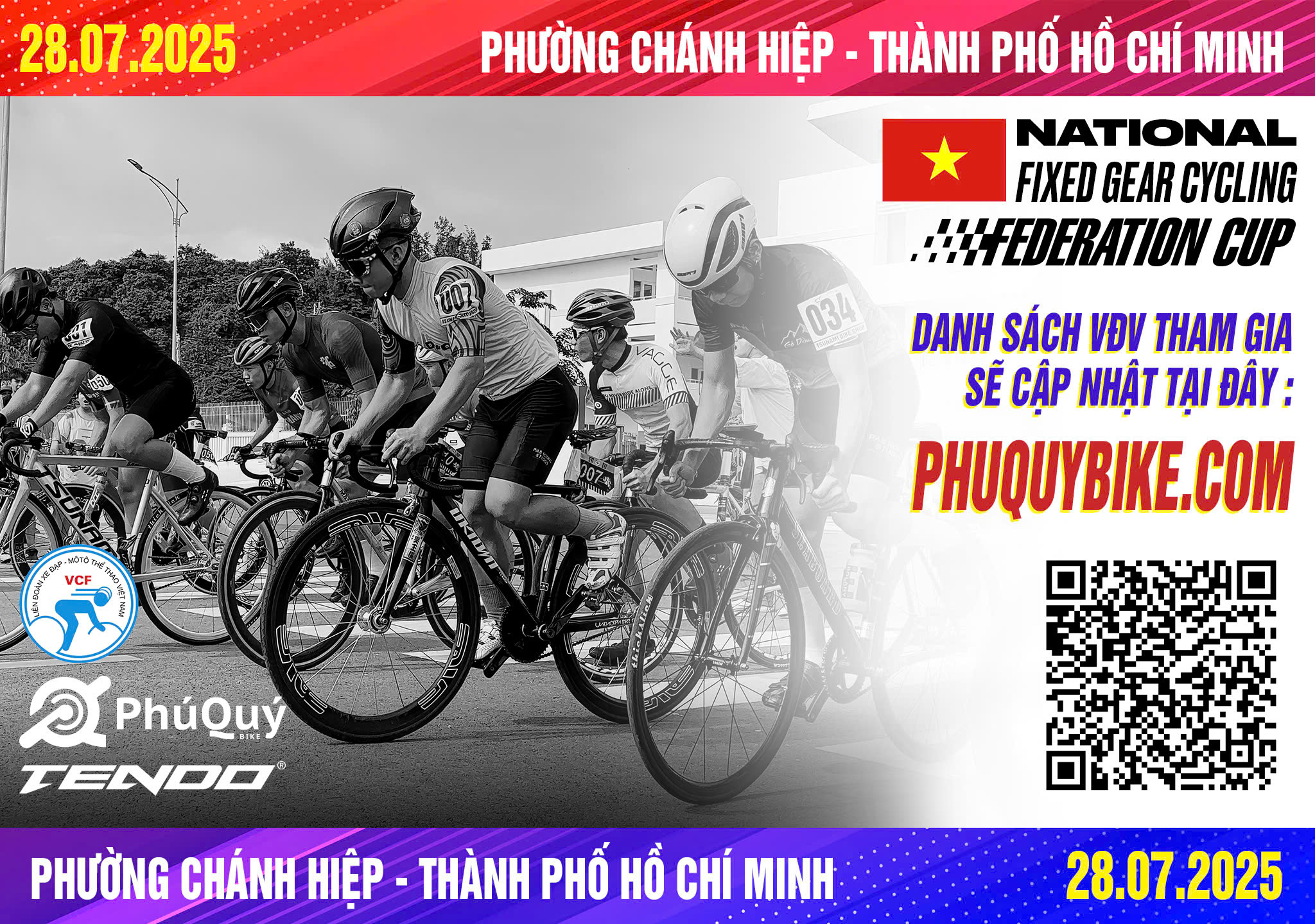 🚴‍♂️ Công bố danh sách vận động viên tham gia Giải xe đạp Fixed Gear toàn quốc 2025