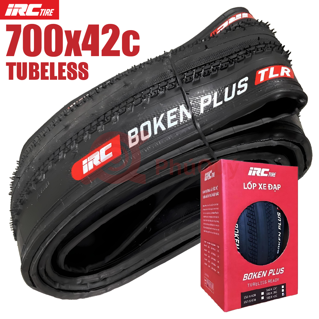 Vỏ IRC Tubeless 700x42c BOKEN PLUS Kevlar
