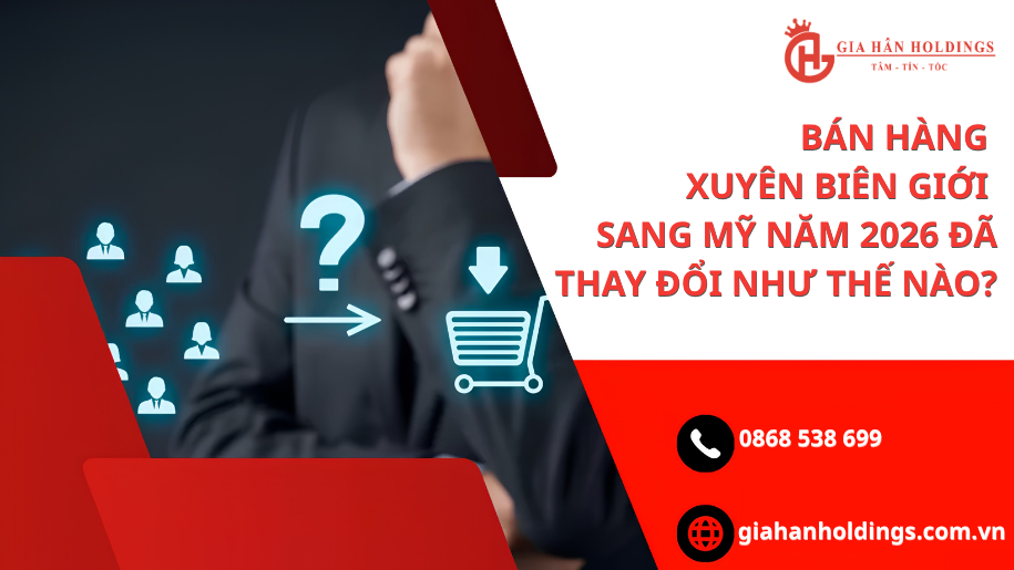 Bán hàng xuyên biên giới sang Mỹ năm 2026 đã thay đổi như thế nào?