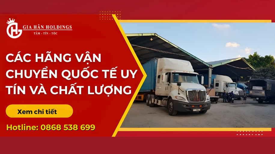 Các hãng vận chuyển quốc tế uy tín và chất lượng