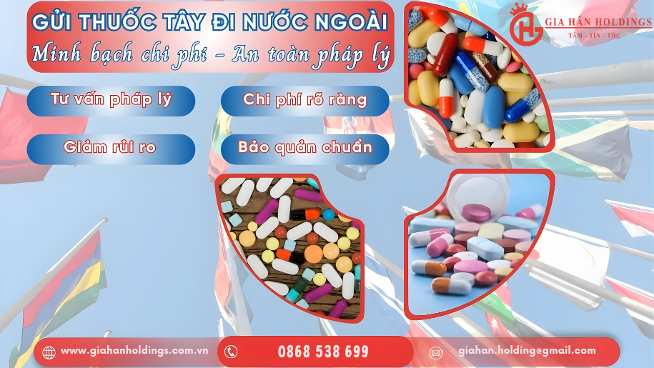 Cập nhật bảng giá và kinh nghiệm gửi thuốc qua Mỹ an toàn