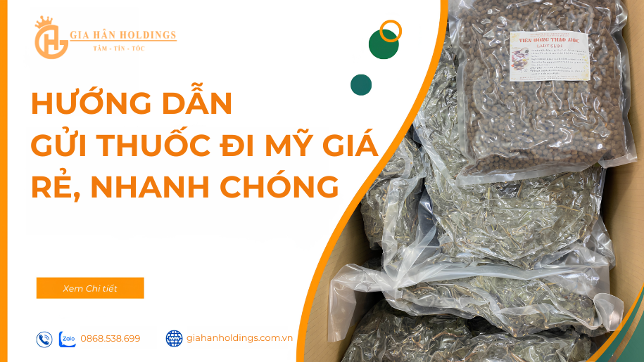 Hướng dẫn gửi thuốc đi Mỹ giá rẻ, nhanh chóng