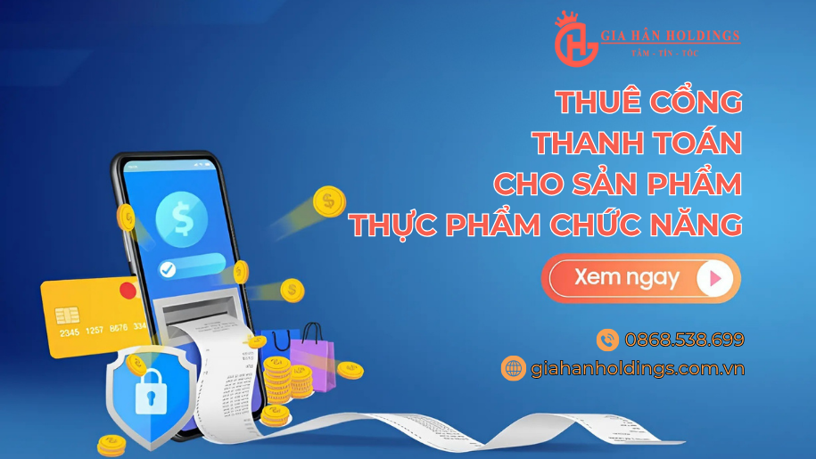 Thuê cổng thanh toán cho sản phẩm thực phẩm chức năng