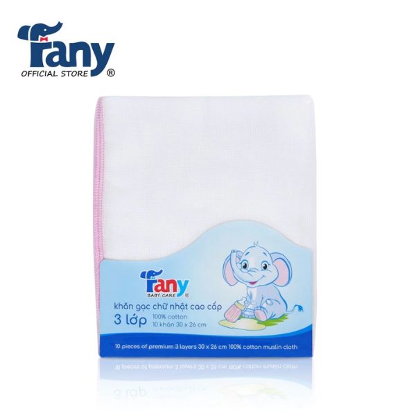 KHĂN GẠC CHỮ NHẬT CAO CẤP 3 LỚP