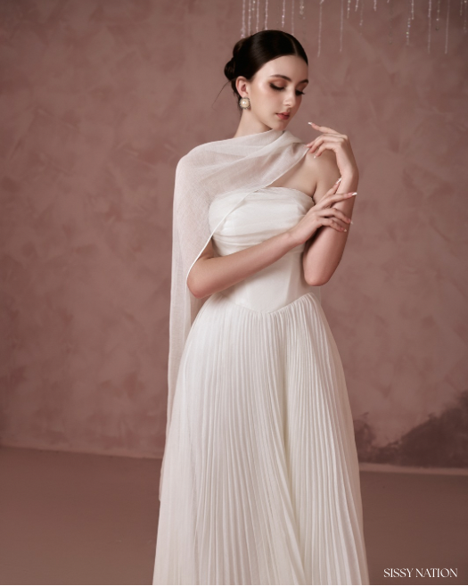 amelia pleated lace dress Self-Portrait Amelia Pleated Lace Midi Dress