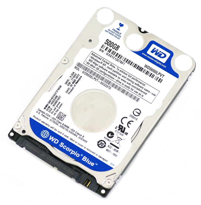 Ổ Cứng Laptop HDD WD Blue 2.5 Inch 500GB Bh 36 Tháng