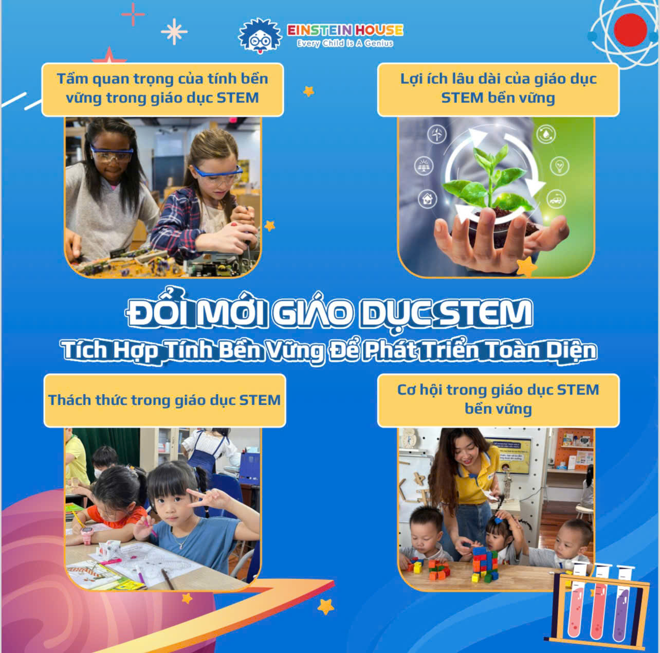 Đổi mới giáo dục STEM: Tích hợp tính bền vững để phát triển toàn diện 🌱