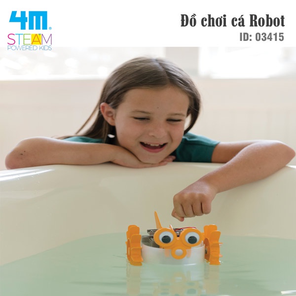 Đồ chơi (Giáo Dục STEAM, Độ tuổi 5+) Cá robot - 4M (Đồ chơi Khoa học, Lắp ráp)