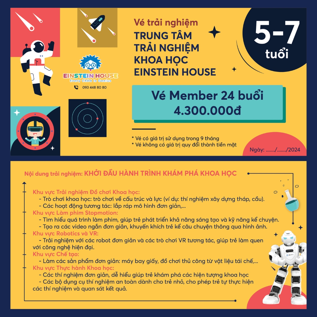 Mua Vé Cho Trẻ Từ 5-7 Tuổi