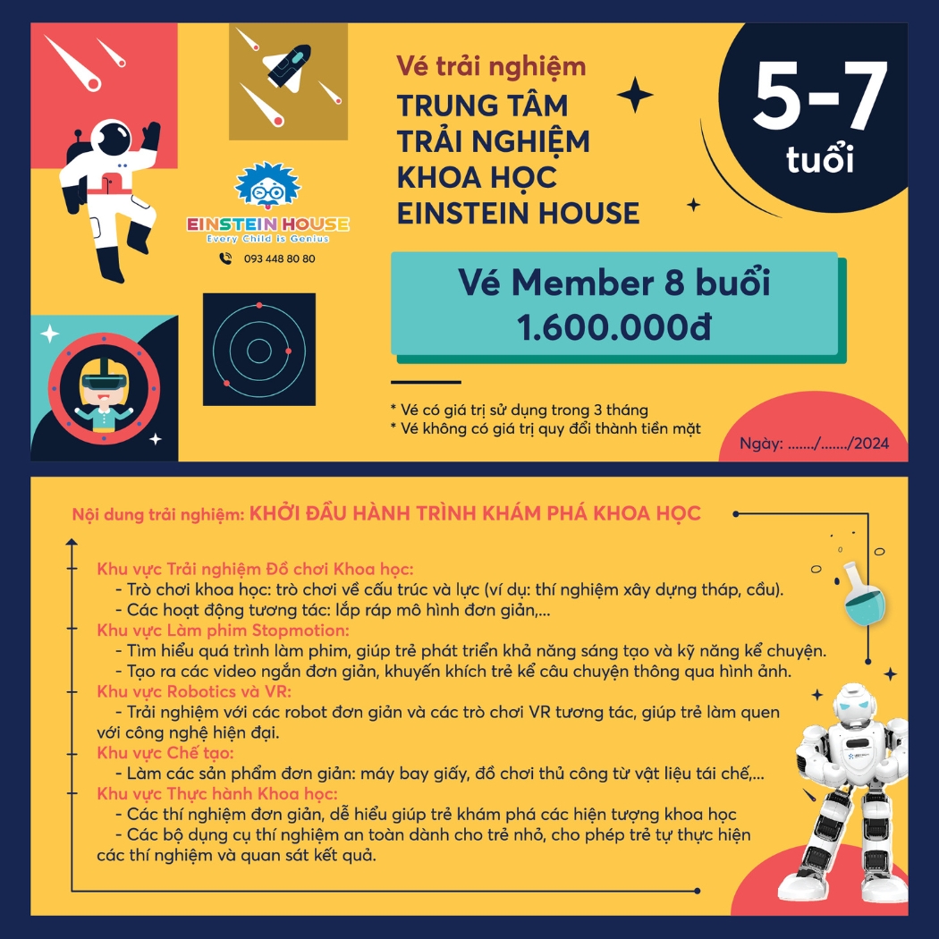 Mua Vé Cho Trẻ Từ 5-7 Tuổi
