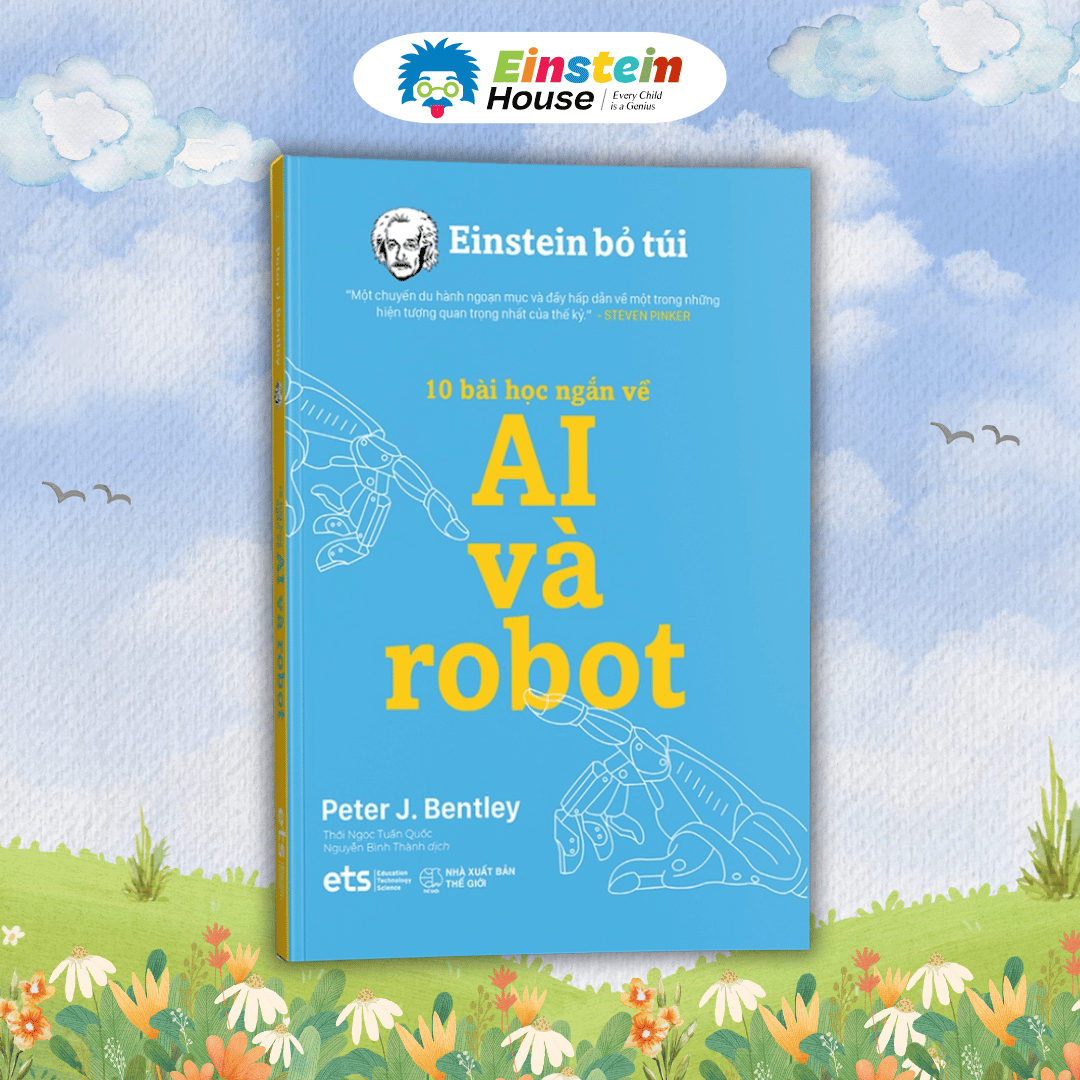 Bộ: Einstein Bỏ Túi - 10 bài học ngắn về: AI và robot; Năng lượng tái tạo; Du hành thời gian; Du hành không gian (4 Cuốn)