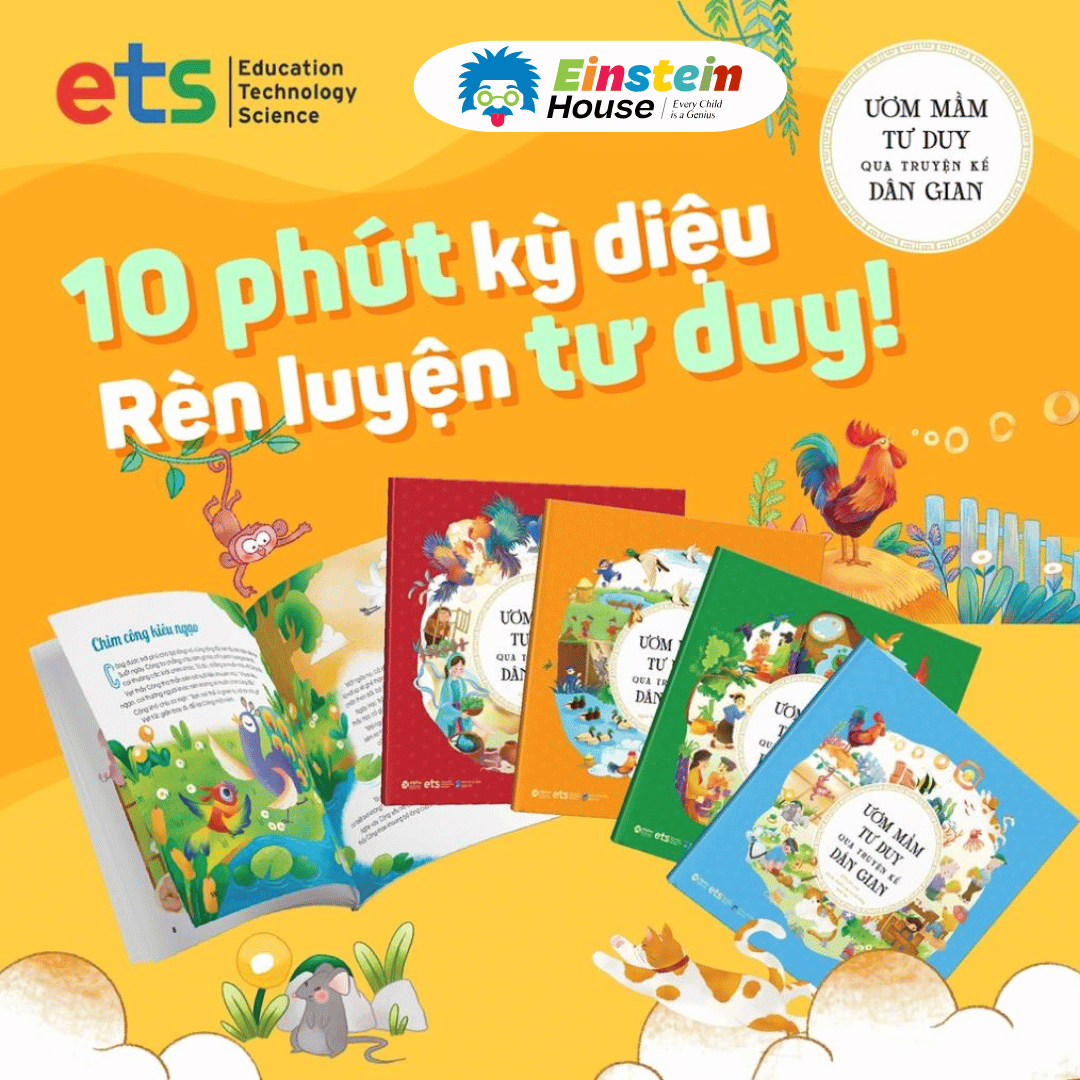 Bộ (Thiếu nhi - Độ tuổi 3+): ƯƠM MẦM TƯ DUY qua truyện kể DÂN GIAN (5 Tập)