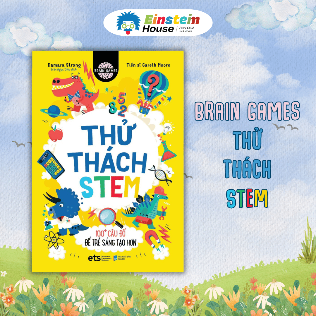 Bộ - Brain Games: Thể Dục Trí Não + Nhẩm Nhanh Tính Giỏi + Thử Thách STEM (3c)