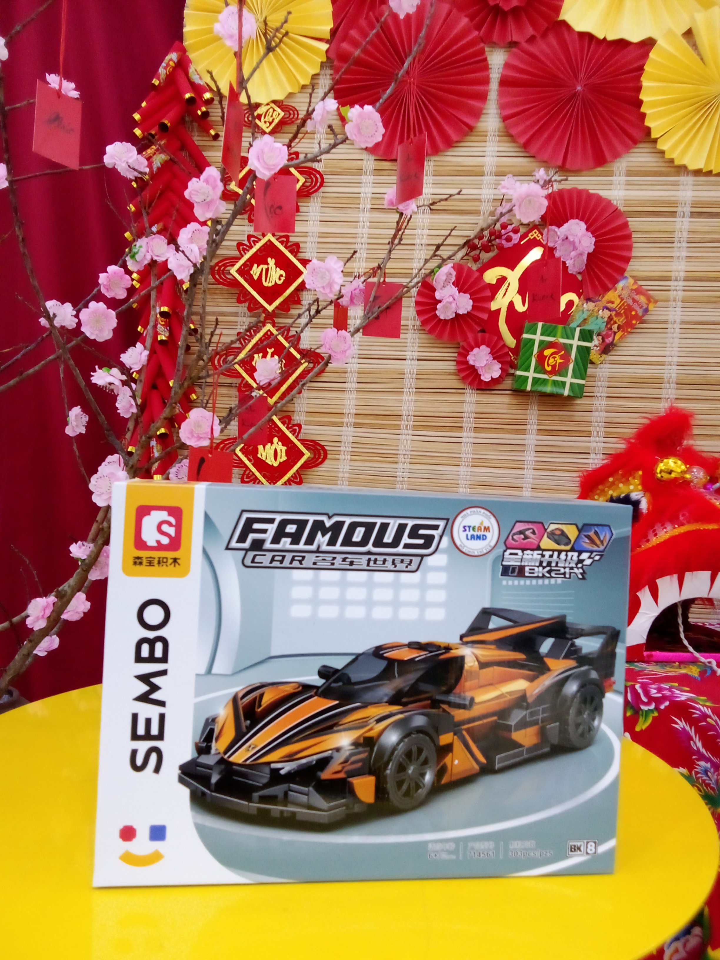 SEMBO-714561-Bộ lắp ráp  Xe Đua Bóng Tối