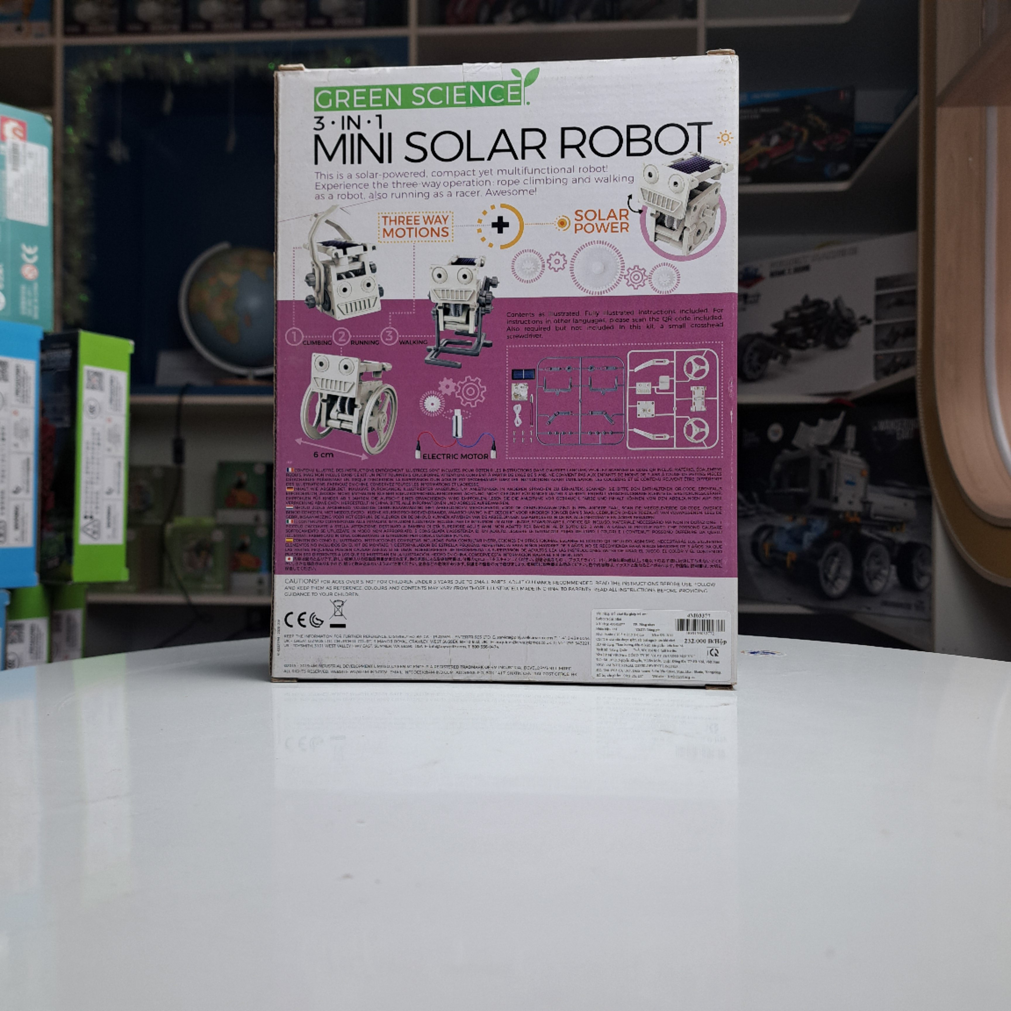 Đồ chơi (Giáo Dục STEAM, Độ tuổi 5+) Robot solar mini - 4M (Đồ chơi Khoa học, Lắp ráp)