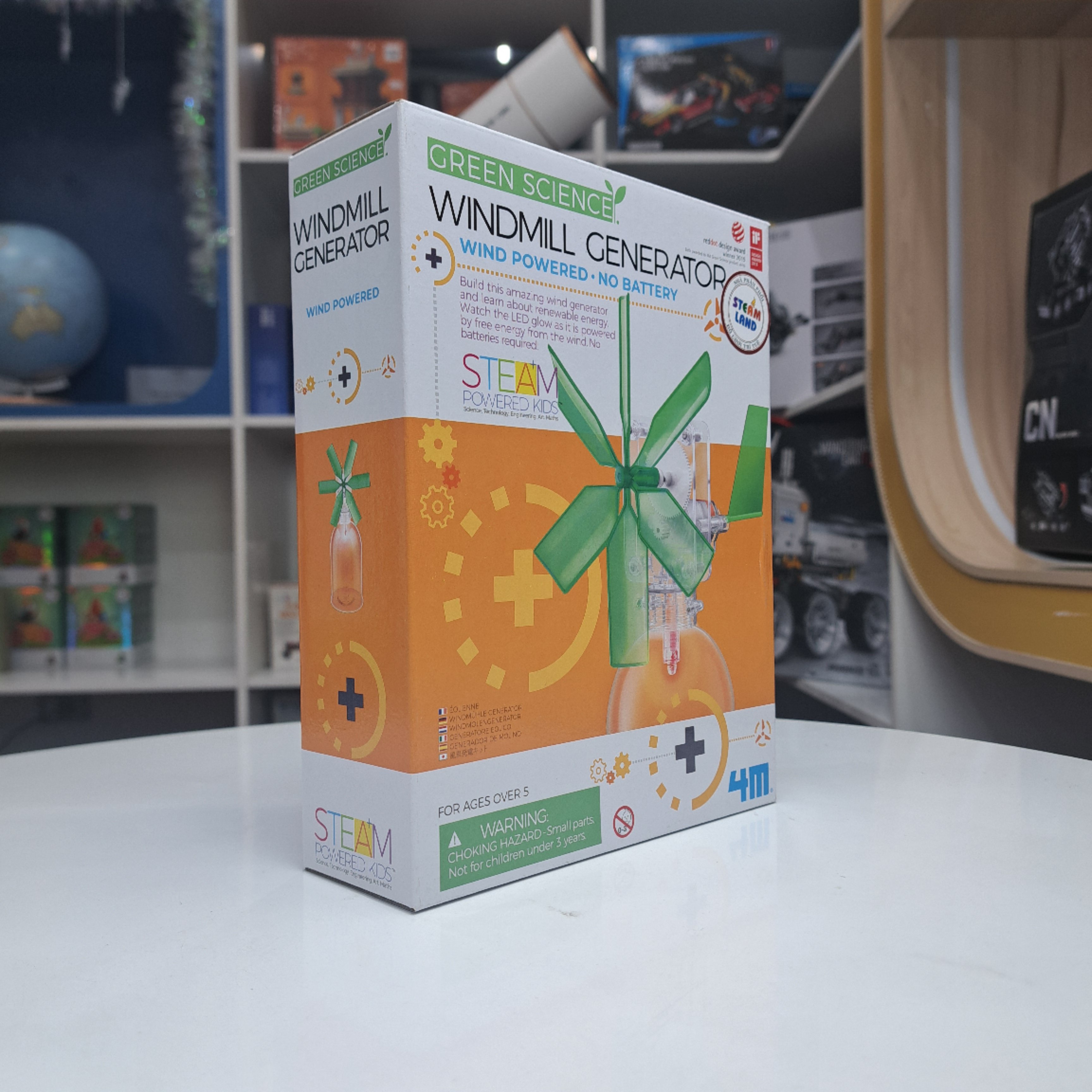 Đồ chơi (Giáo Dục STEAM, Độ tuổi 5+) Cối xay gió phát điện - 4M (Đồ chơi Khoa học, Lắp ráp)