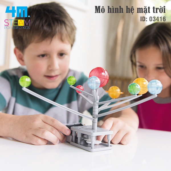Đồ chơi (Giáo Dục STEM, Độ tuổi 5+) Mô hình hệ mặt trời - 4M (Đồ chơi Khoa học, Lắp ráp)