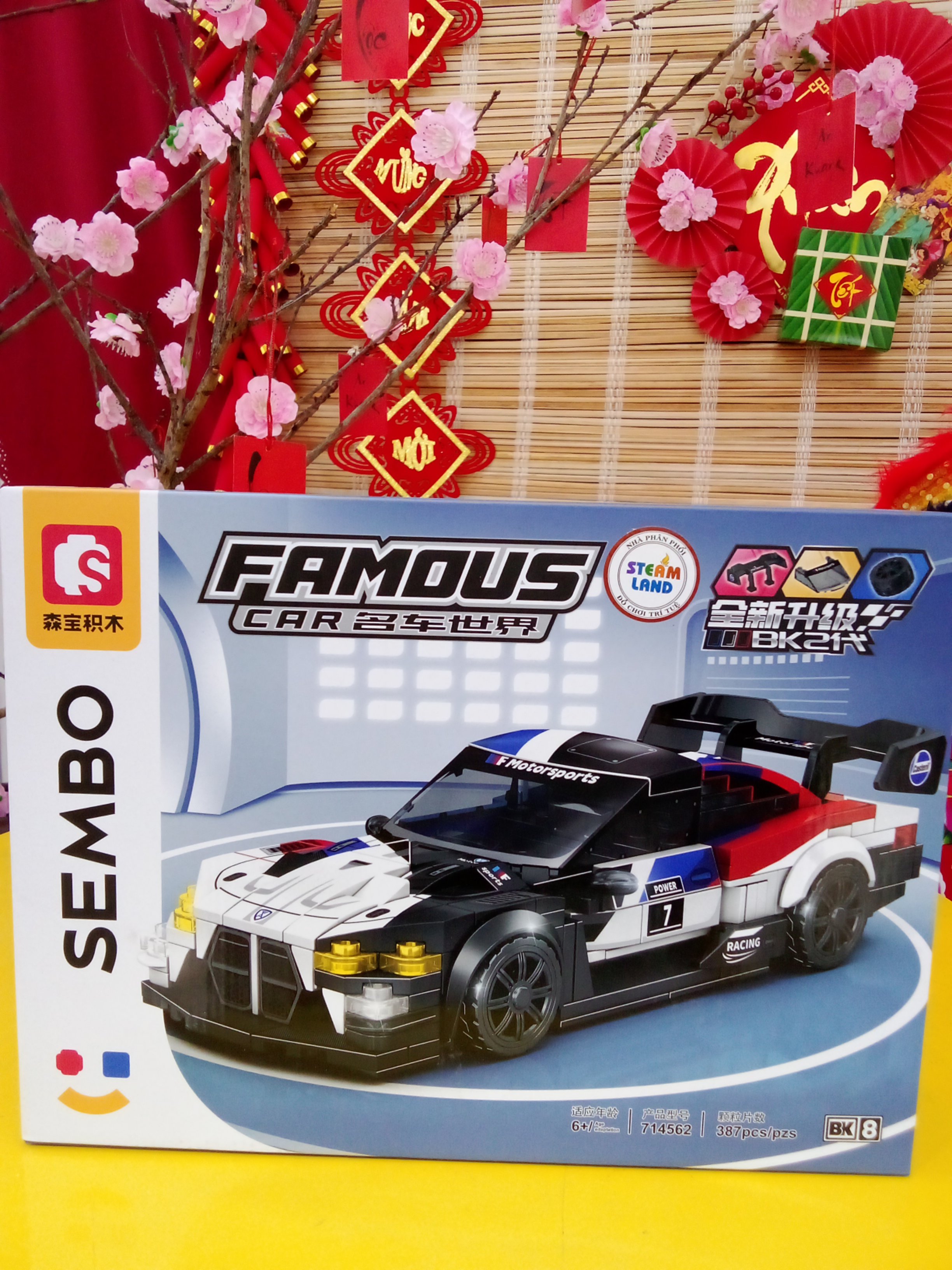SEMBO-714562-Bộ lắp ráp Xe đua Chiến Mã