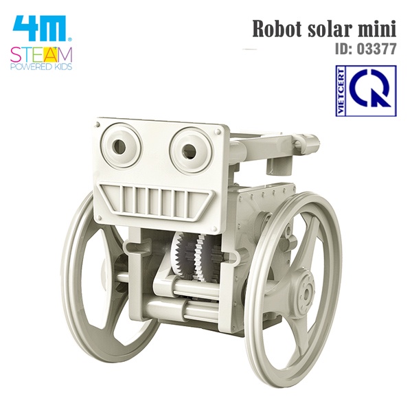 Đồ chơi (Giáo Dục STEAM, Độ tuổi 5+) Robot solar mini - 4M (Đồ chơi Khoa học, Lắp ráp)