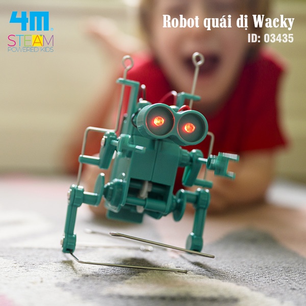 Đồ chơi (Giáo Dục STEM, Độ tuổi 5+) Robot quái dị Wacky - 4M (Đồ chơi Khoa học, Lắp ráp)