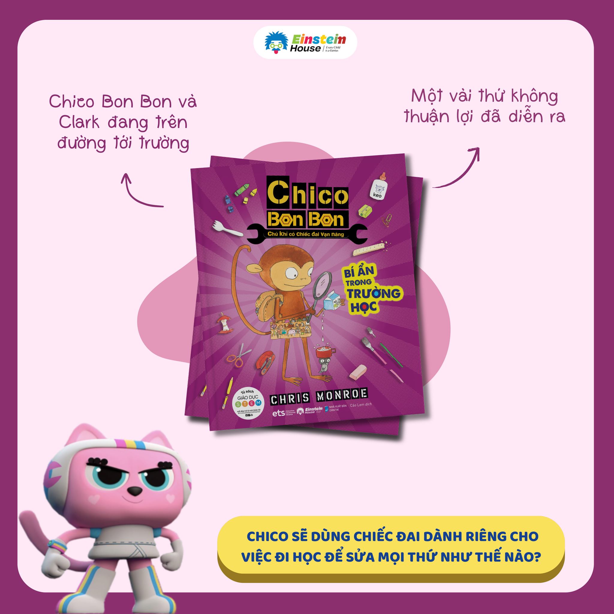 Bộ: Chico Bon Bon - CHÚ KHỈ có CHIẾC ĐAI VẠN NĂNG (Trọn Bộ 6 Cuốn)