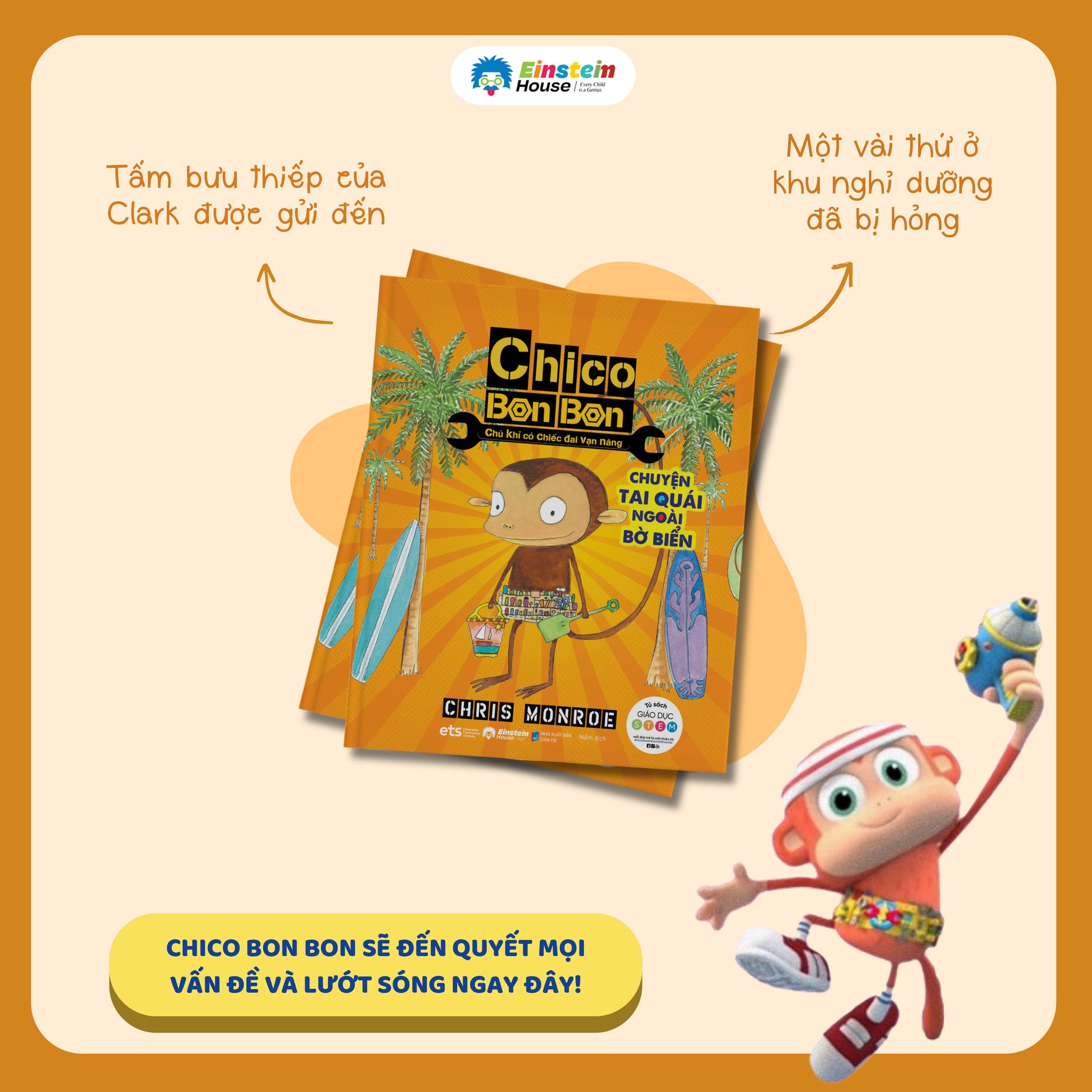 Bộ: Chico Bon Bon - CHÚ KHỈ có CHIẾC ĐAI VẠN NĂNG (Trọn Bộ 6 Cuốn)