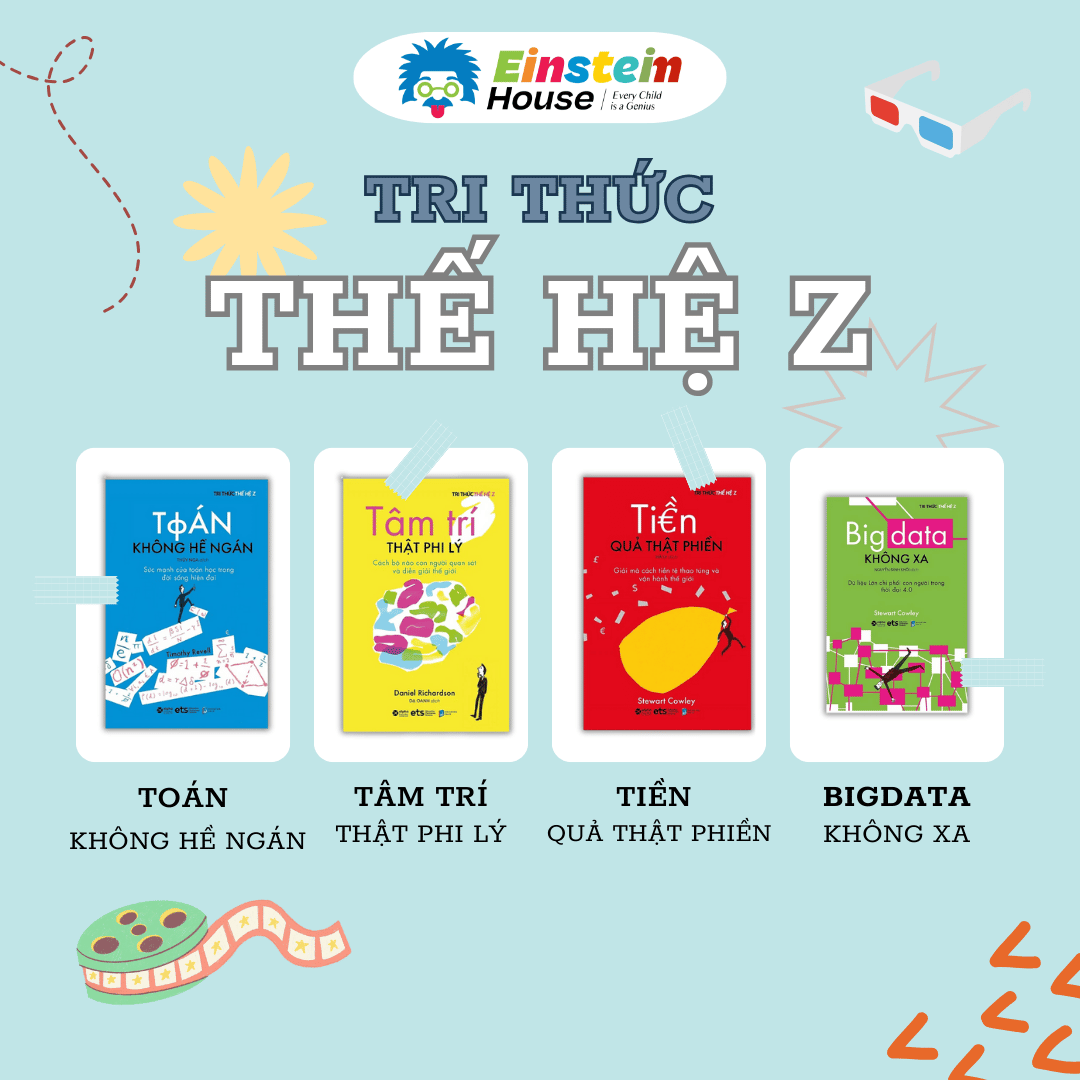 Bộ - TRI THỨC THẾ HỆ Z: Toán + Tiền + Tâm Trí + Bigdata (4 Cuốn)