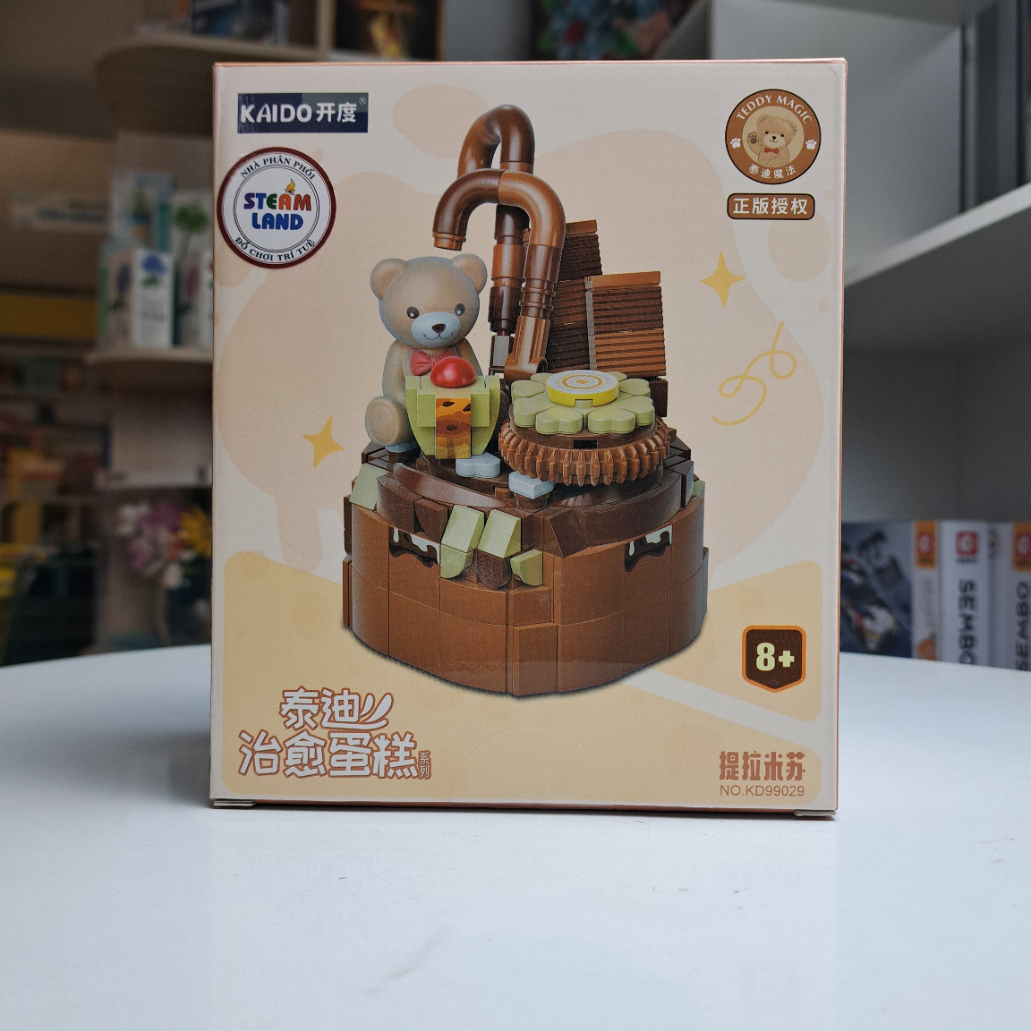 KAIDO-KD99029 Đồ chơi lắp ráp Gấu Teddy bánh Sô cô la