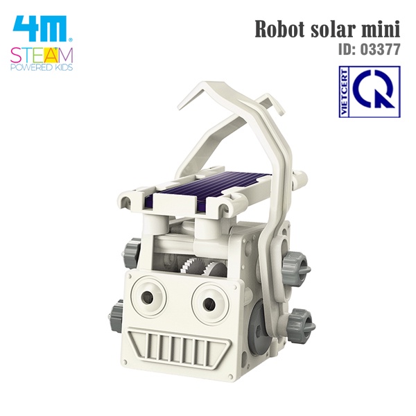 Đồ chơi (Giáo Dục STEAM, Độ tuổi 5+) Robot solar mini - 4M (Đồ chơi Khoa học, Lắp ráp)