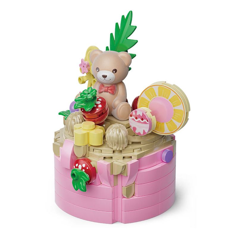 KAIDO-KD99031 Đồ chơi lắp ráp Gấu Teddy bánh Chanh leo đậu xanh