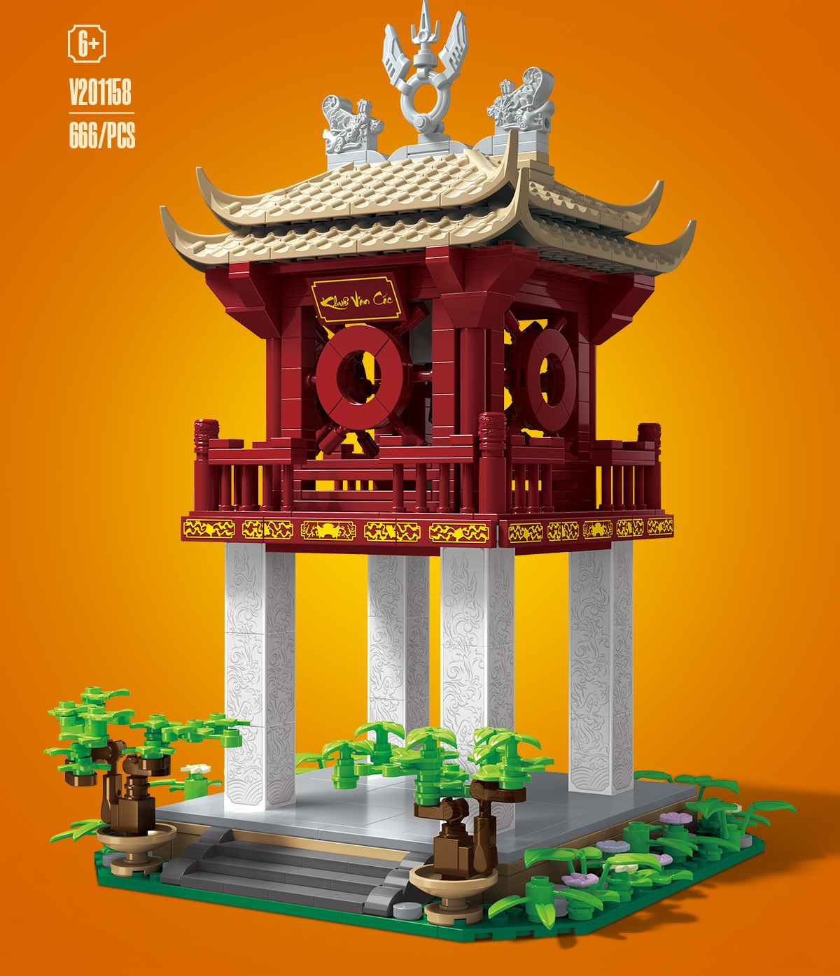Steamland-V201158 Lắp ráp mô hình Khuê Văn Các - Việt Nam