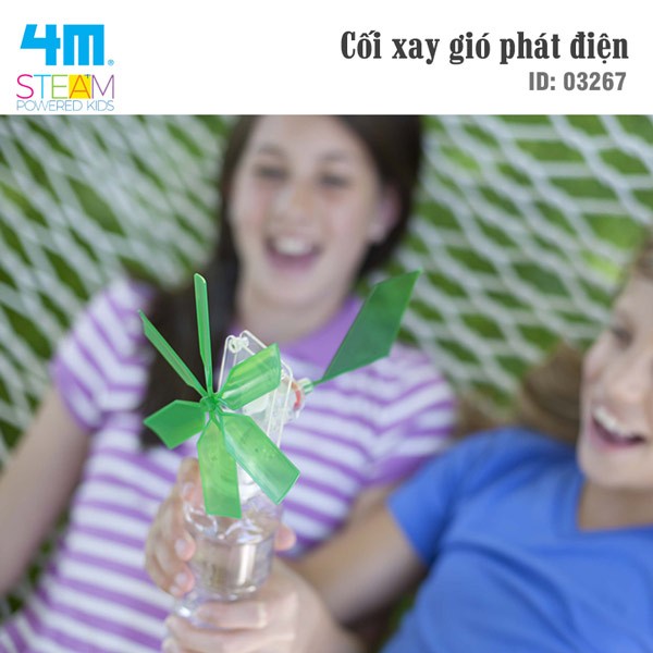 Đồ chơi (Giáo Dục STEAM, Độ tuổi 5+) Cối xay gió phát điện - 4M (Đồ chơi Khoa học, Lắp ráp)