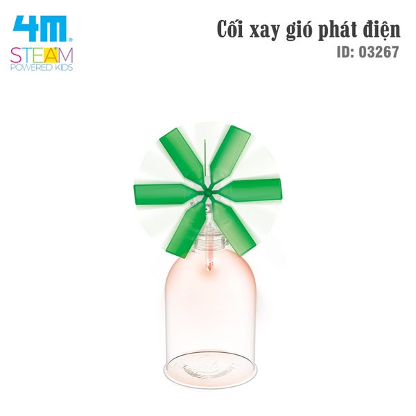 Đồ chơi (Giáo Dục STEAM, Độ tuổi 5+) Cối xay gió phát điện - 4M (Đồ chơi Khoa học, Lắp ráp)