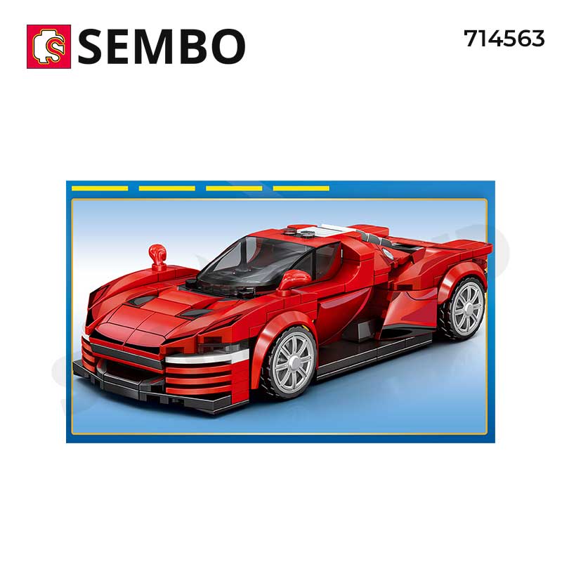 SEMBO-714563-Bộ lắp ráp Xe Đua Bóng Ma