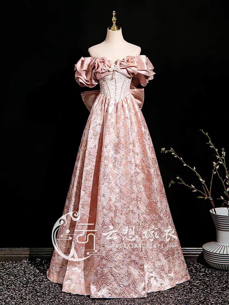 Pink evening dress P150